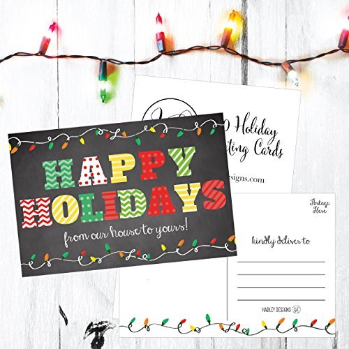 Christmas Holiday Postcards | Set of 50 | Greeting Cards