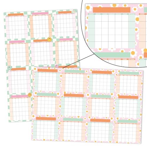 Retro Undated Yearly 12-Month Calendar | Dry Erase | Calendars & Planners