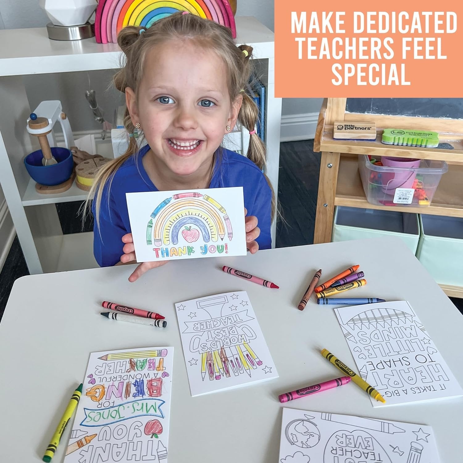 Teacher Thank You Cards | Set of 24 | 4" x 6"