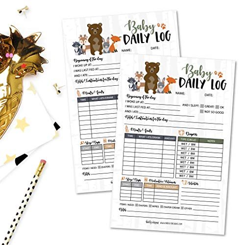 Nanny Baby Log | 50 Sheets | Baby Supplies