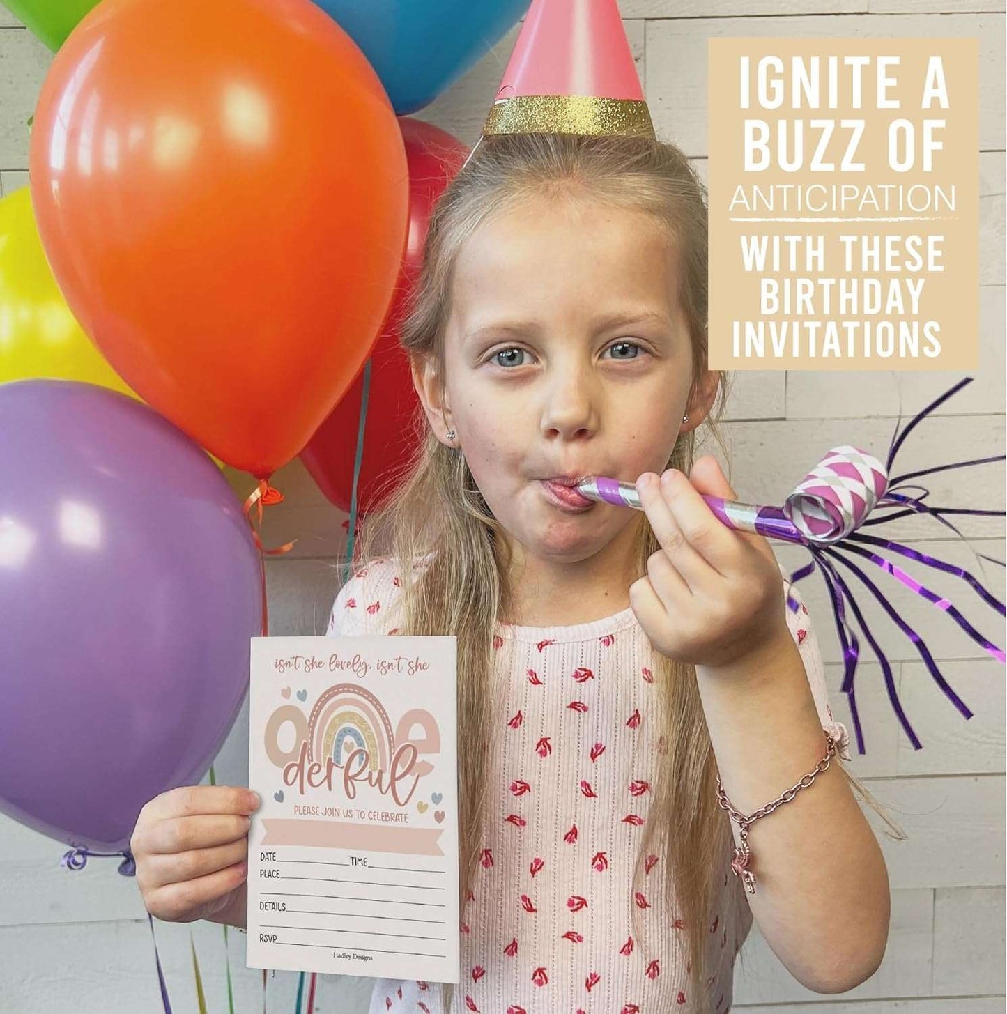 15 Boho Onederful Birthday Invitations Girl - Boho Rainbow Birthday Party Invitations For Girl, Boho Invitations For Birthday Party Invitation Girl, Isn't She Onederful First Birthday Invitation Cards