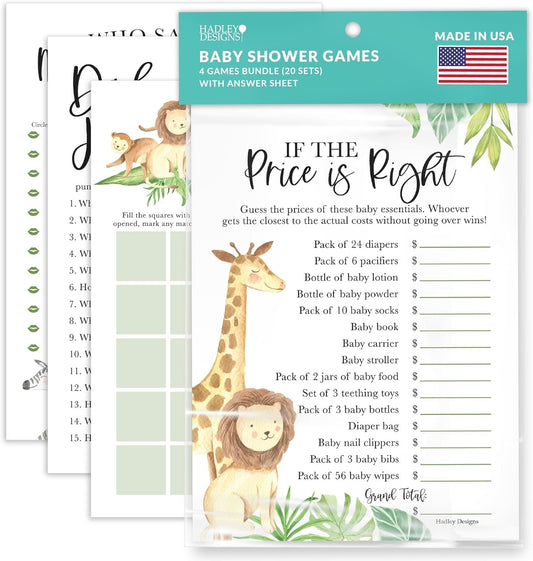 40 Safari Baby Shower Games Gender Neutral - Baby Girl Baby Shower Bingo Game Girl, Guess Who Mommy Or Daddy Baby Shower Game, Price Is Right Baby Shower Game, Hilarious Baby Shower Games Dad Jokes