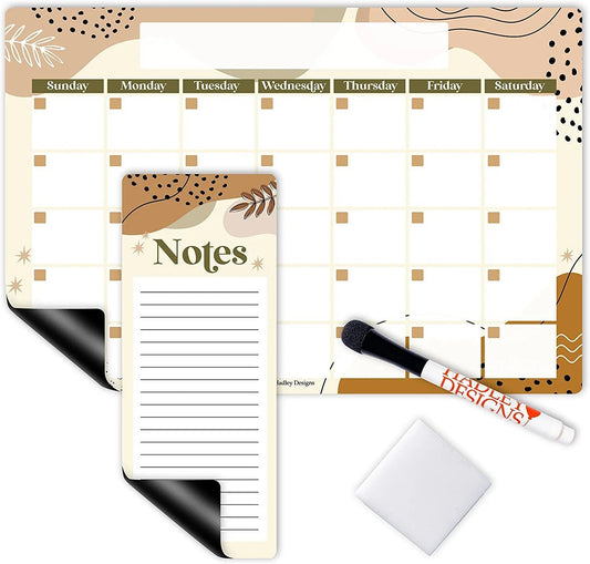 Boho Magnetic Calendar | Dry-Erase | Calendars & Planners