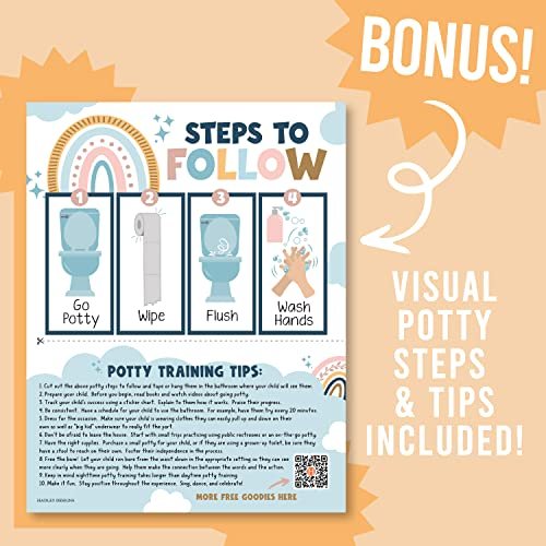 Boho Rainbow Potty Training Chart | Sticker Charts | Early Education