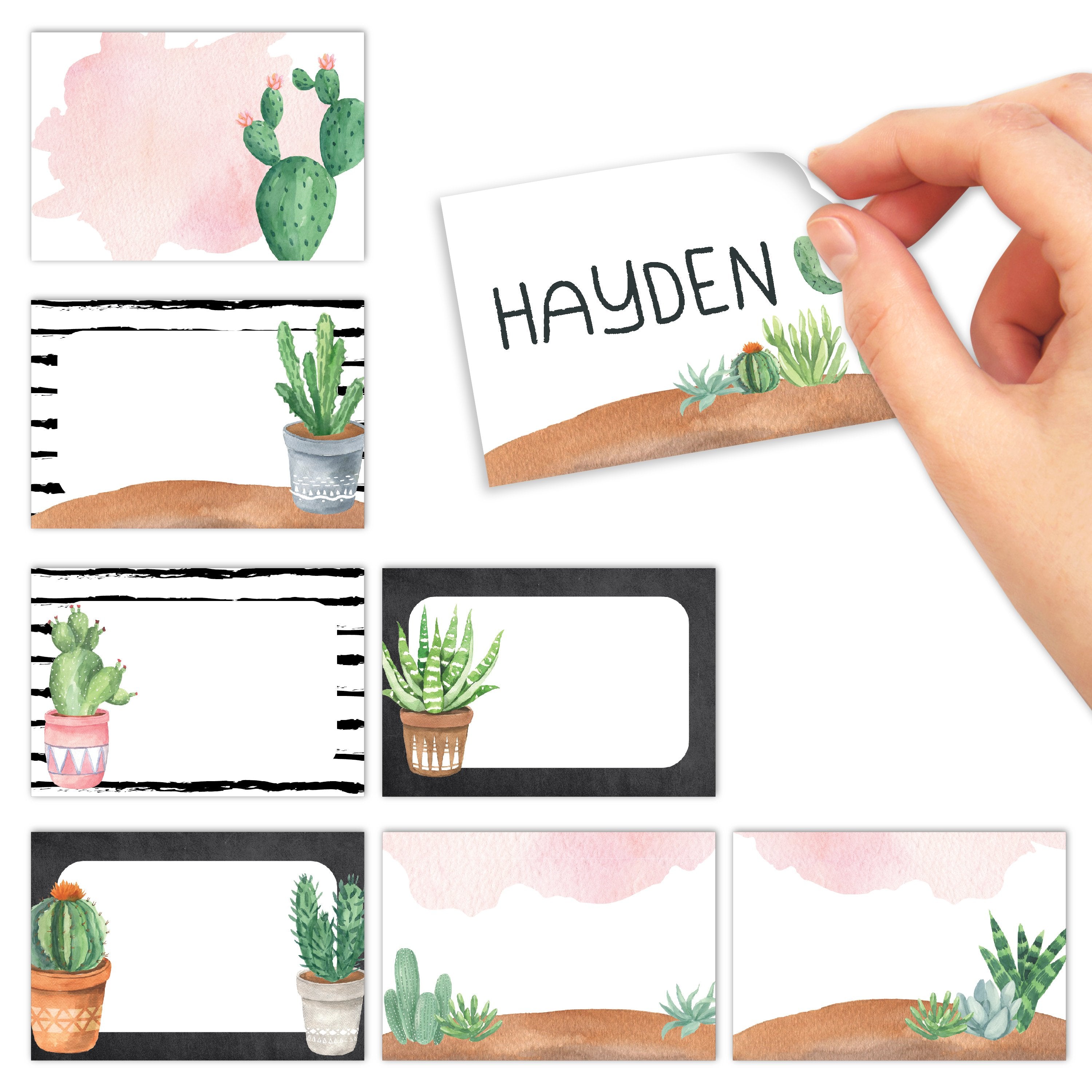 Name Tag Stickers | Set of 56 | Classroom Supplies
