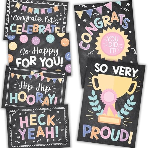 Folded Congratulations Cards | Set of 24 | Cards & Party | Envelopes Included