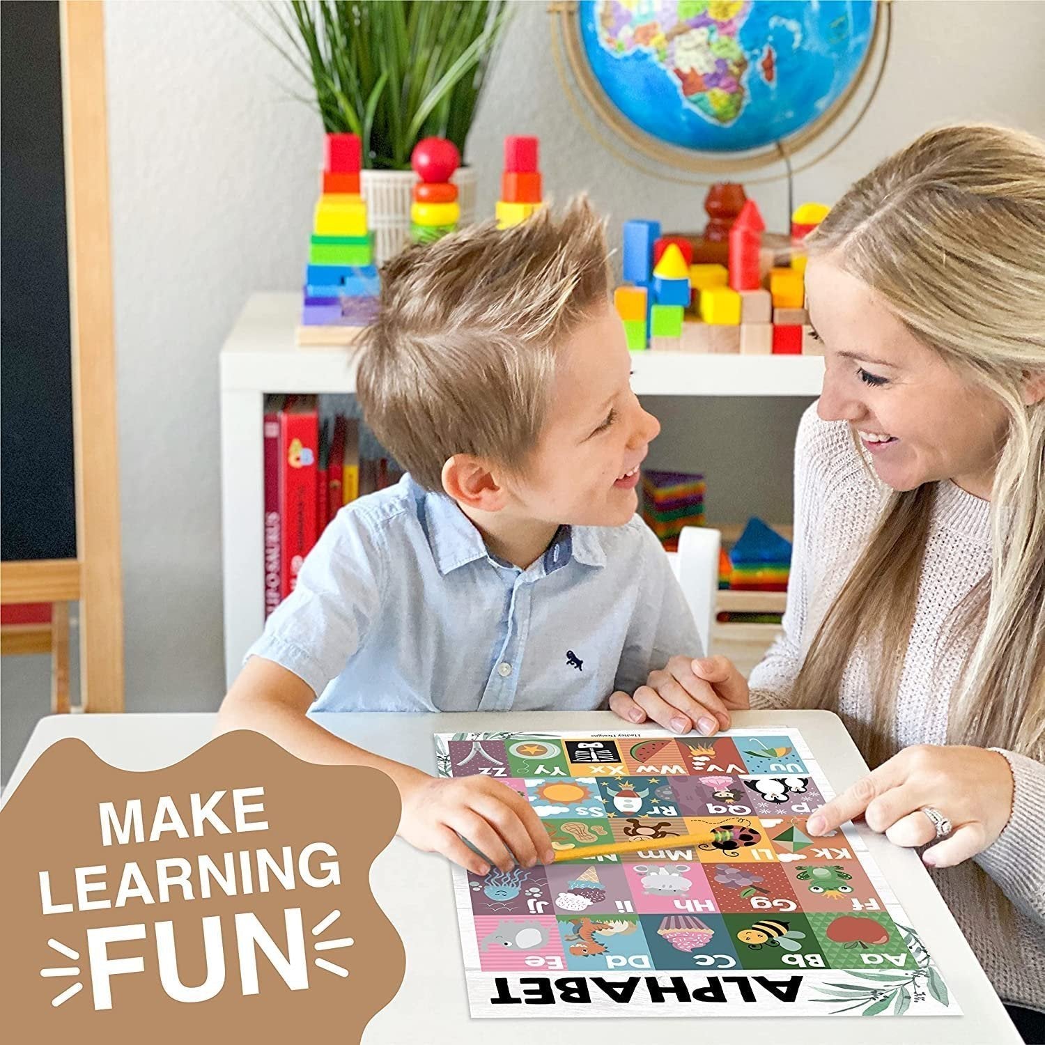 ABC, Days, Months, & Weather Prek Posters | Set of 4 | Educational Posters