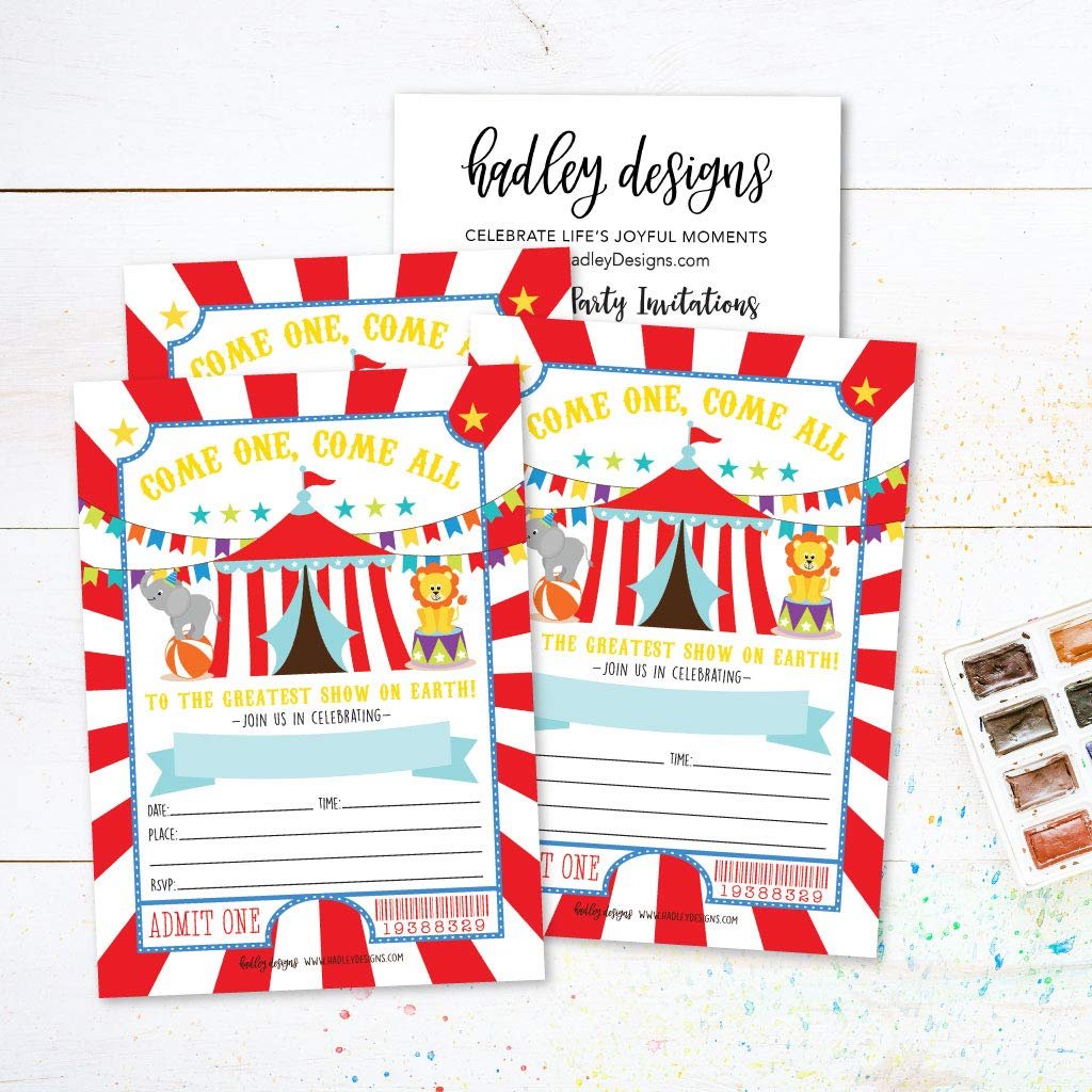 Gender Neutral Birthday Invitations | Set of 25 | Kid's Party