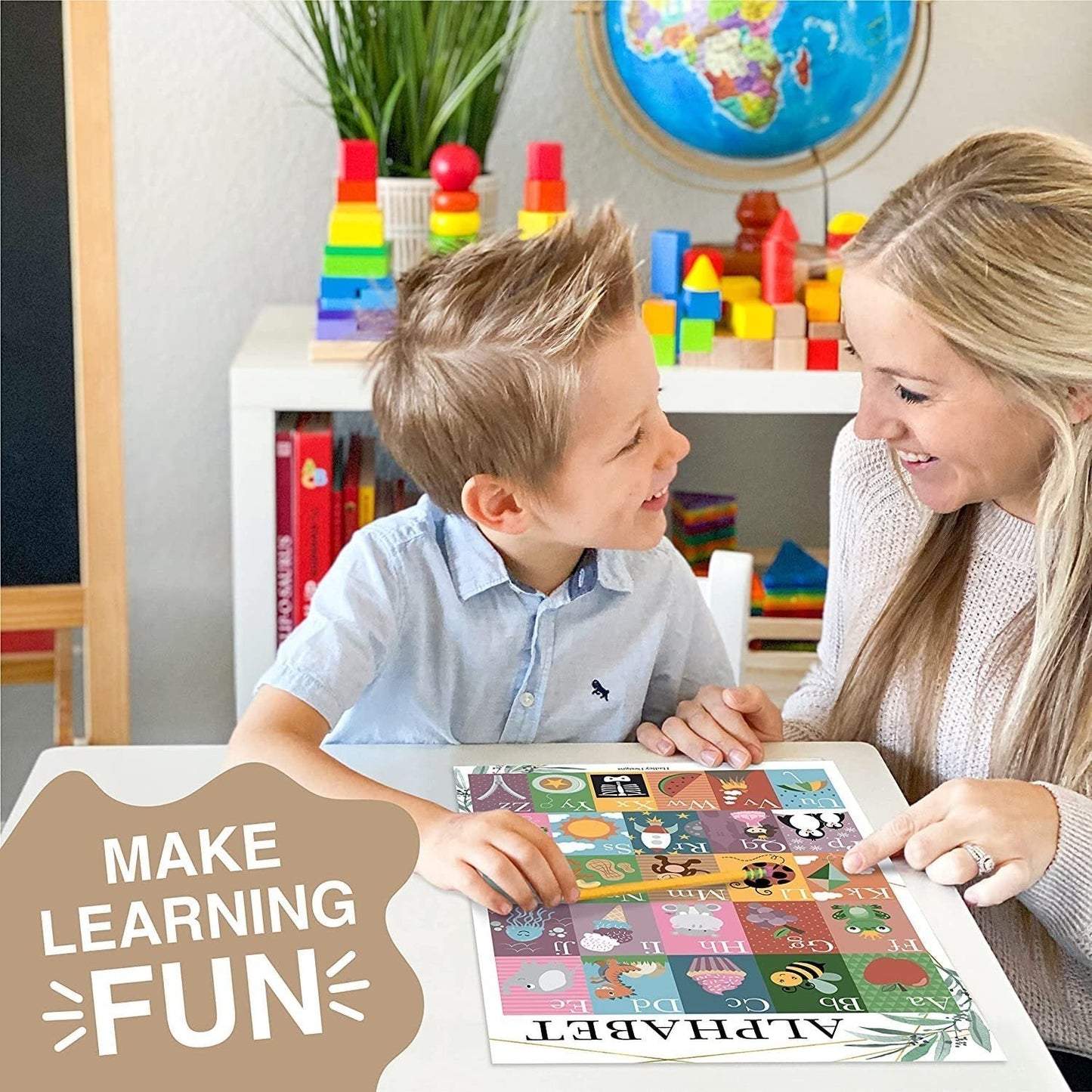 ABC, Days, Months, & Weather Prek Posters | Set of 4 | Educational Posters