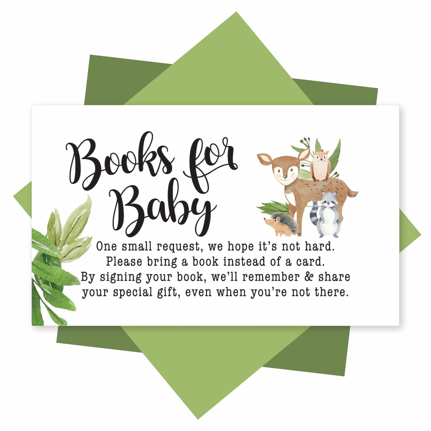 Book Request Cards | Set of 25 | Baby Shower Supplies
