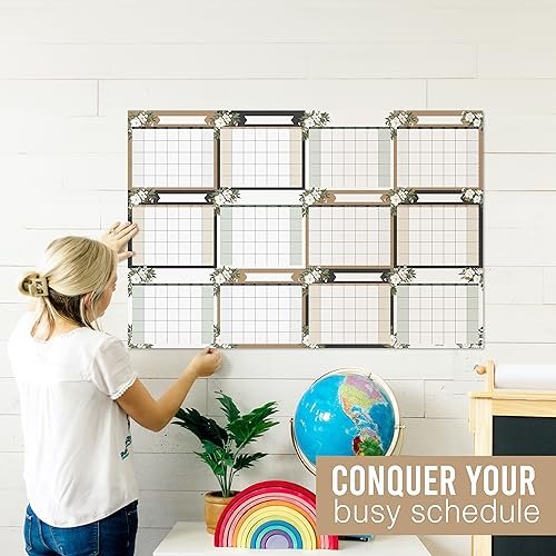 Magnolia Undated Yearly 12-Month Calendar | Dry Erase | Calendars & Planners