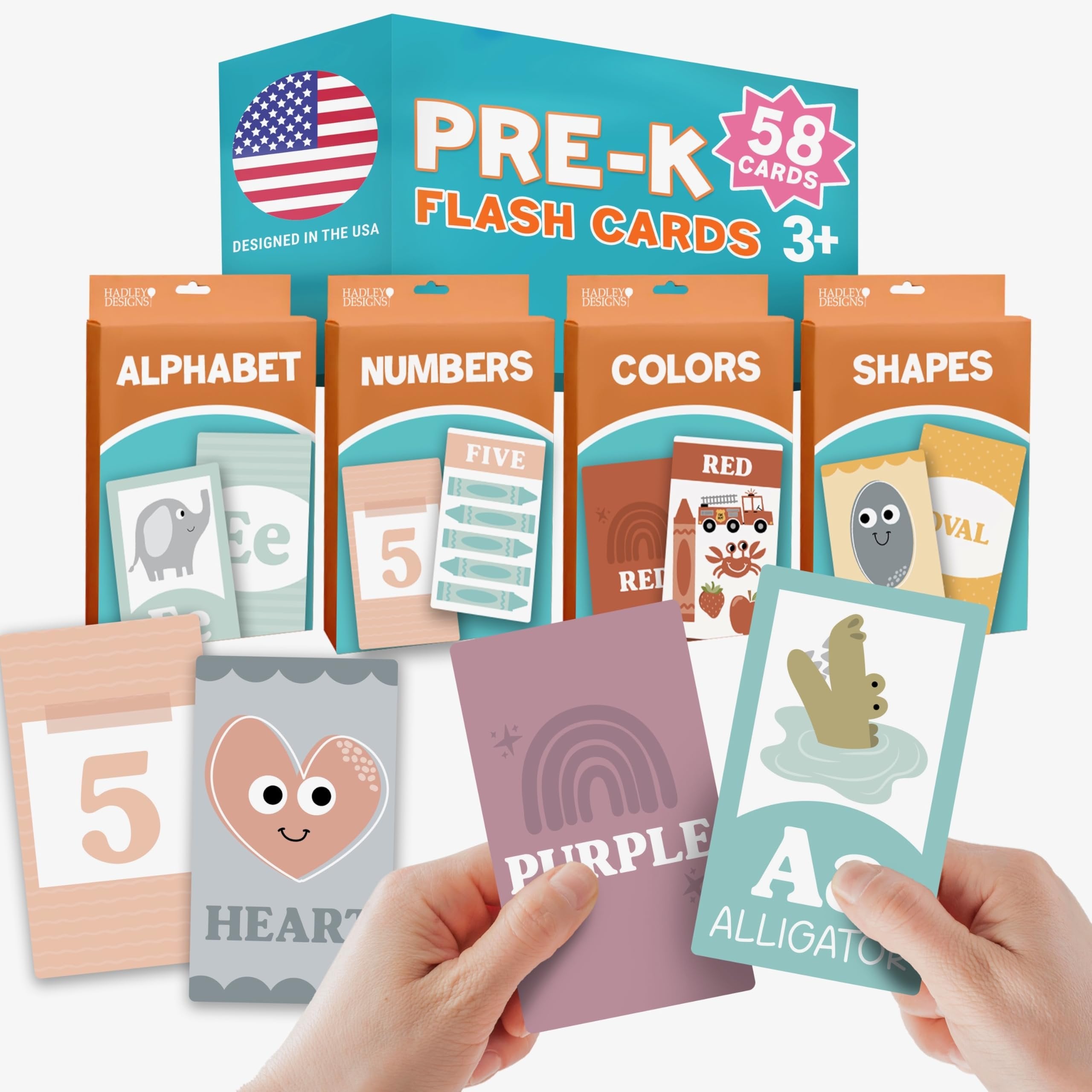 PreK Flash Cards | Set of 58 | Classroom Supplies | Educational Supplies