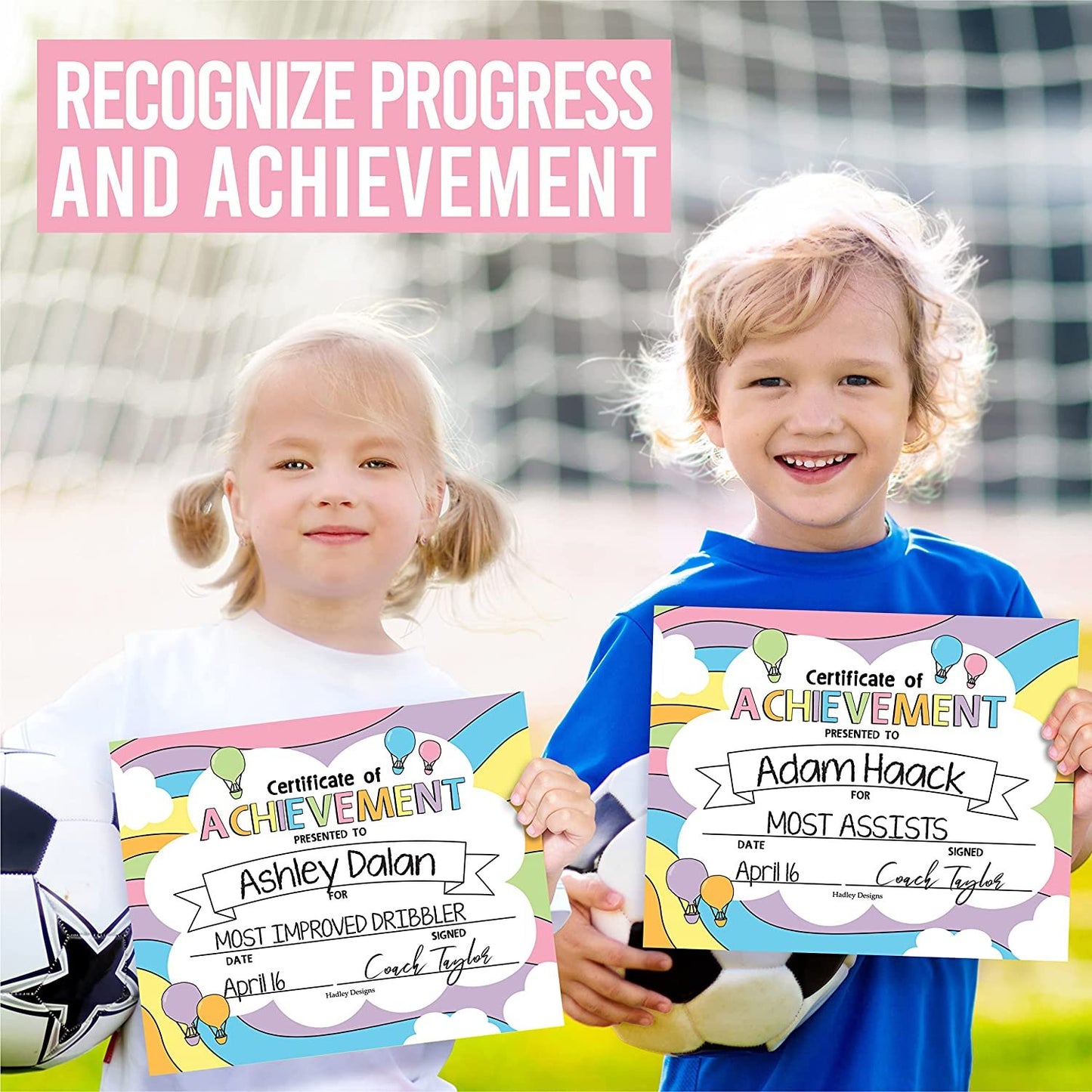 Kids Certificate of Achievement | Set of 25 | Trophies & Awards