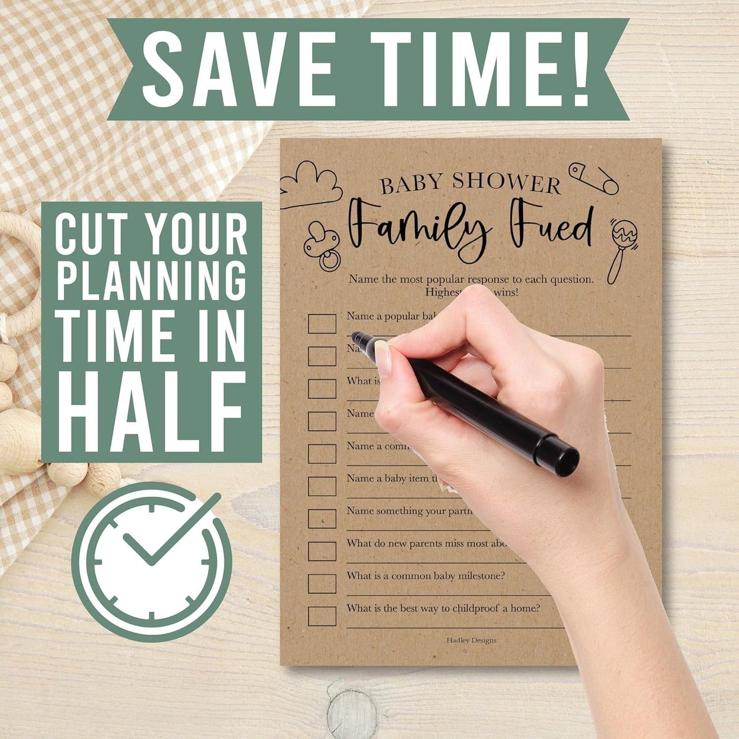 Who Said it, Who Knows Mommy Best, Baby Traditions, Family Feud Games | Set of 40 | Baby Shower Games