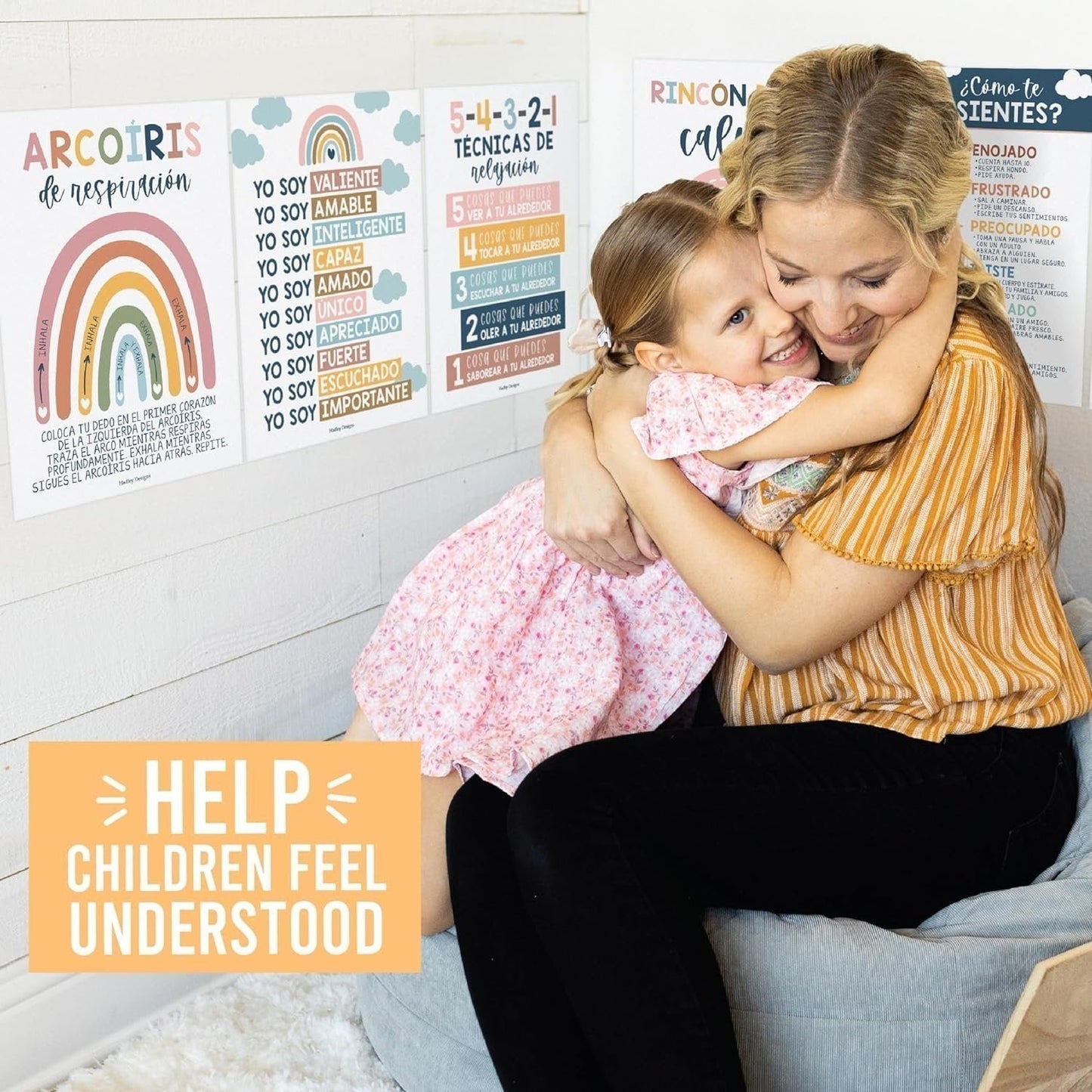 Spanish Calming Corner Posters | Set of 6 | Spanish Educational Posters