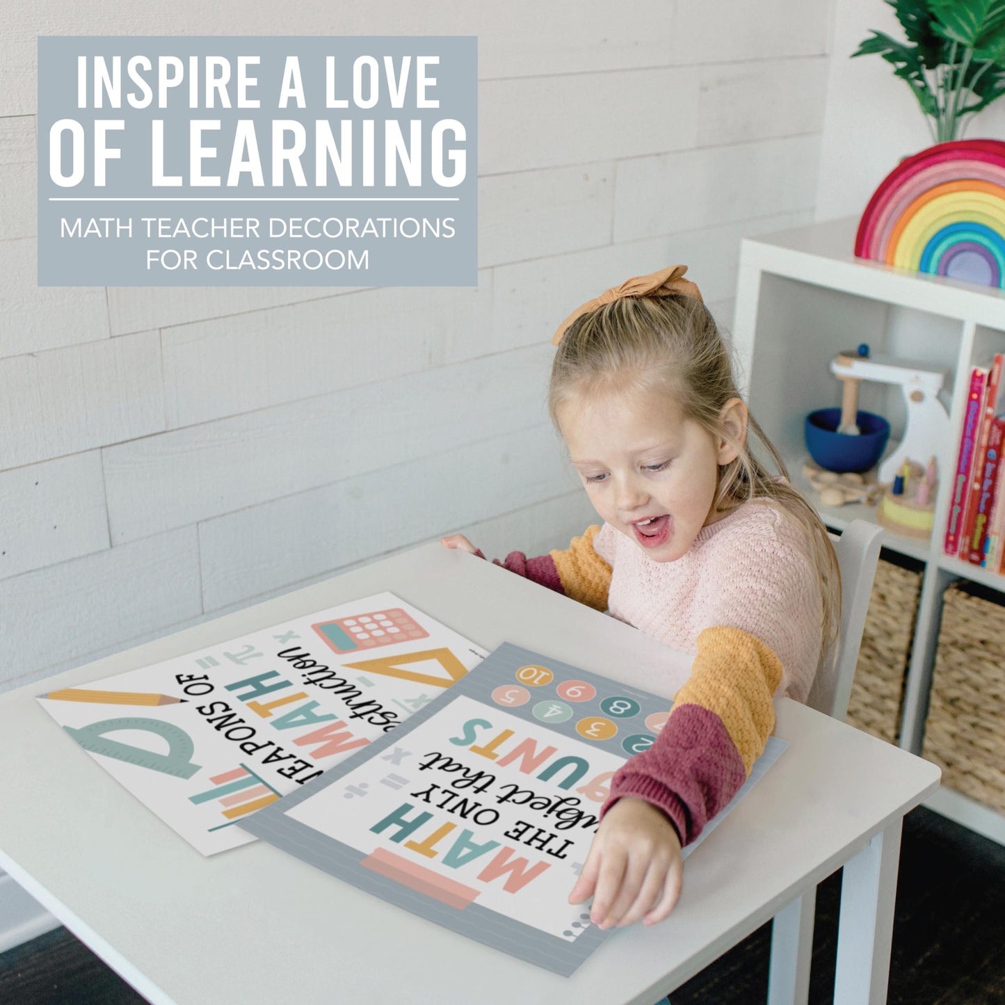 Math Motivational Posters | Set of 6 | Math Class