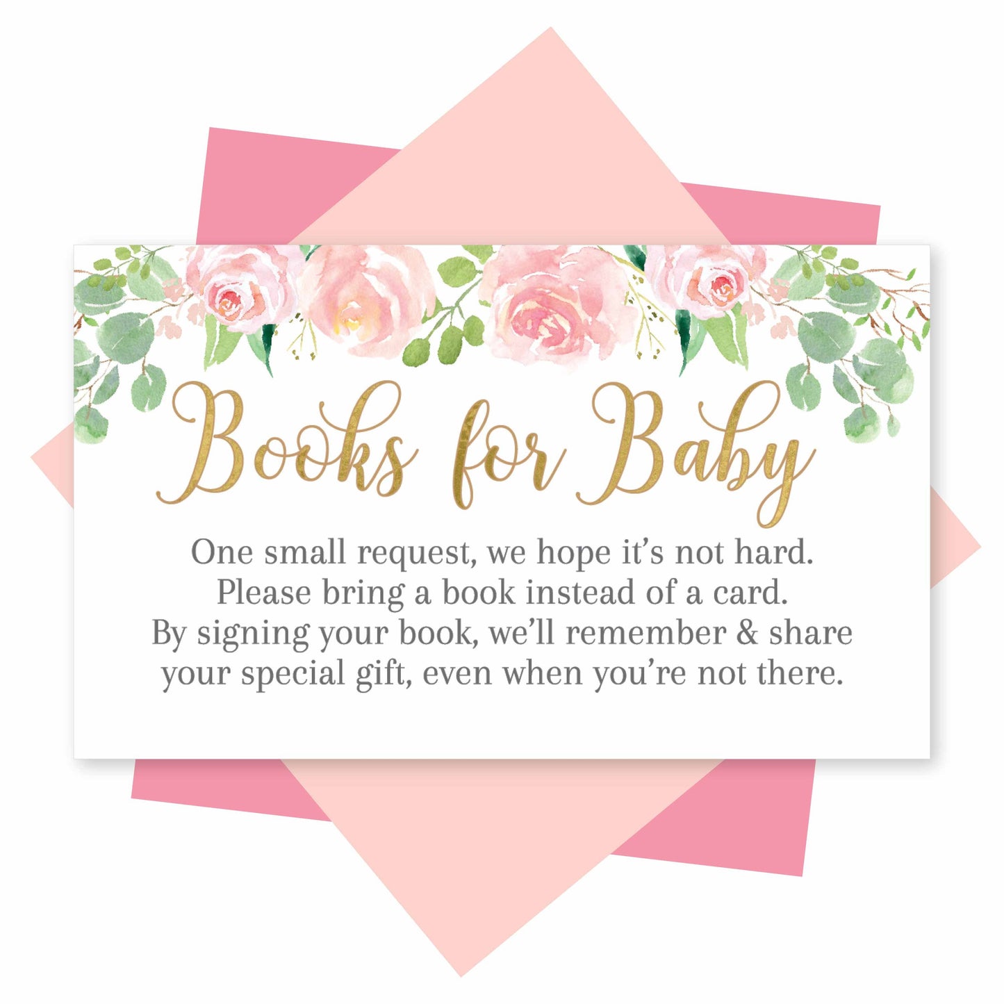 Book Request Cards | Set of 25 | Baby Shower Supplies