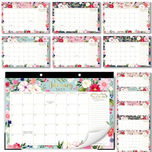 Spring Floral Large Desk Calendar | 18-Month | 2025-2026 | Calendars & Planners