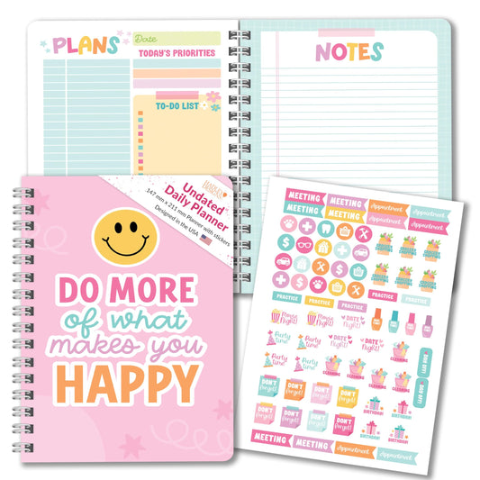 Retro Daily Planner | Undated | Calendars & Planners