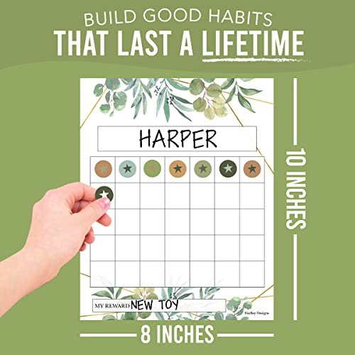 Geo Greenery Incentive Charts | Set of 25 | Home Essentials