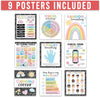 Composition Notebook Calming Corner Posters | Set of 9 | Classroom Decor