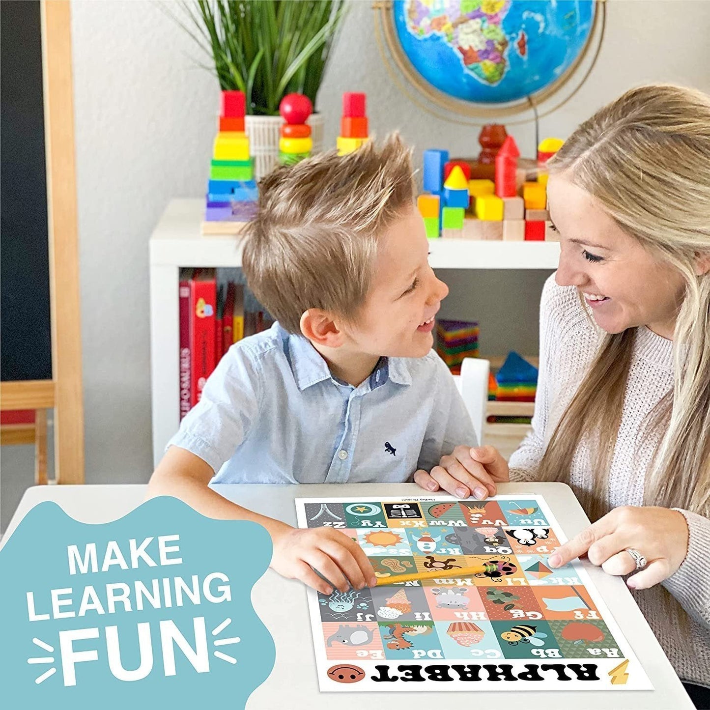 ABC, Days, Months, & Weather Prek Posters | Set of 4 | Educational Posters