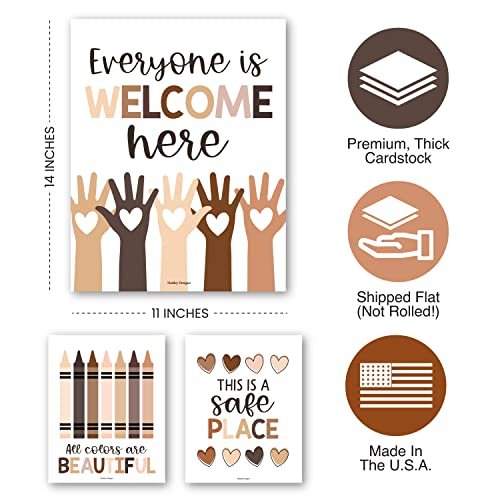 Multicolored Diversity Posters | Set of 6 | Educational Posters