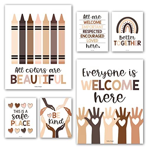 Multicolored Diversity Posters | Set of 6 | Educational Posters