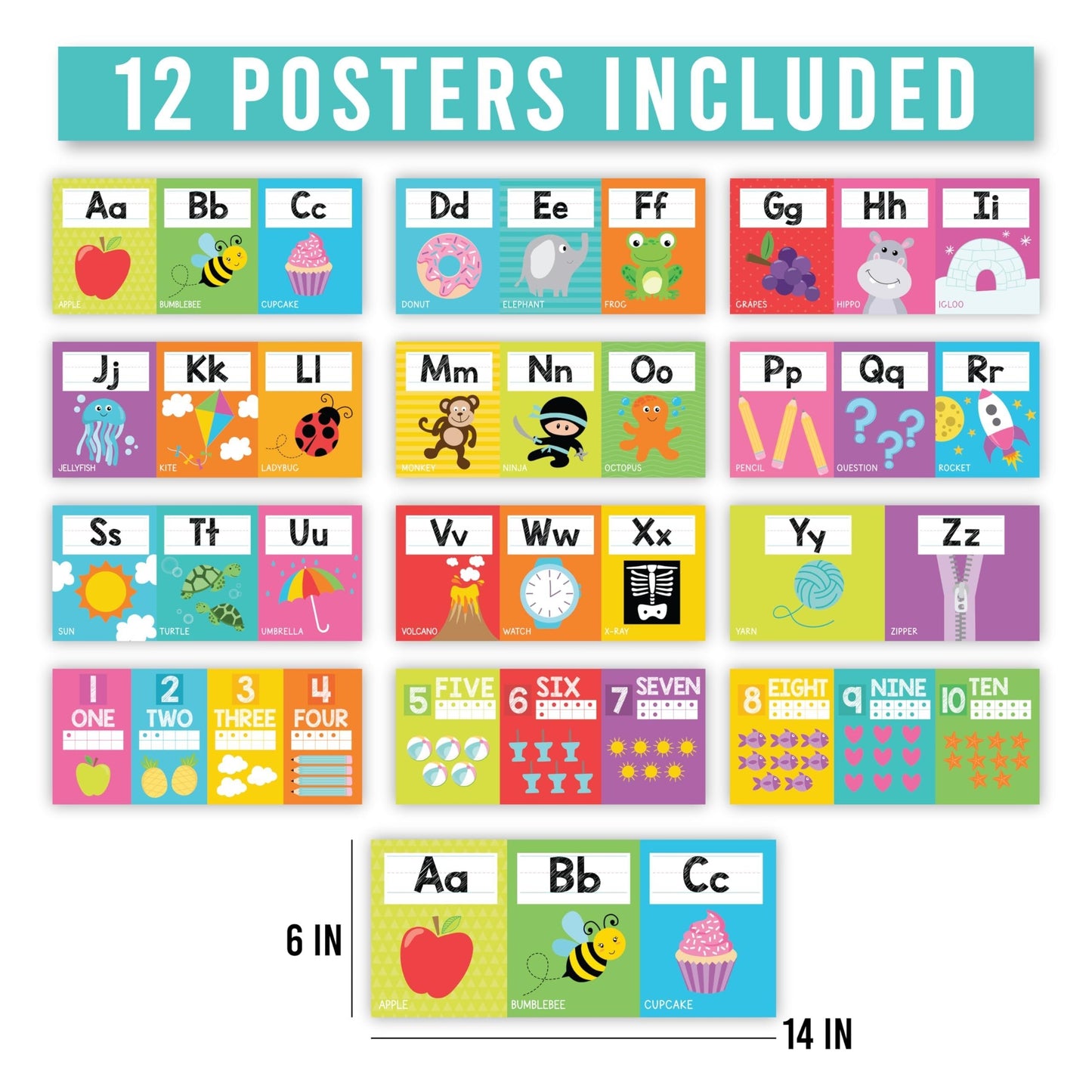 Colorful Alphabet Bulletin Board Set | Classroom Supplies | Educational Decor