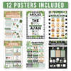 Farmhouse Parts of Speech Posters | Set of 12 | Educational Posters