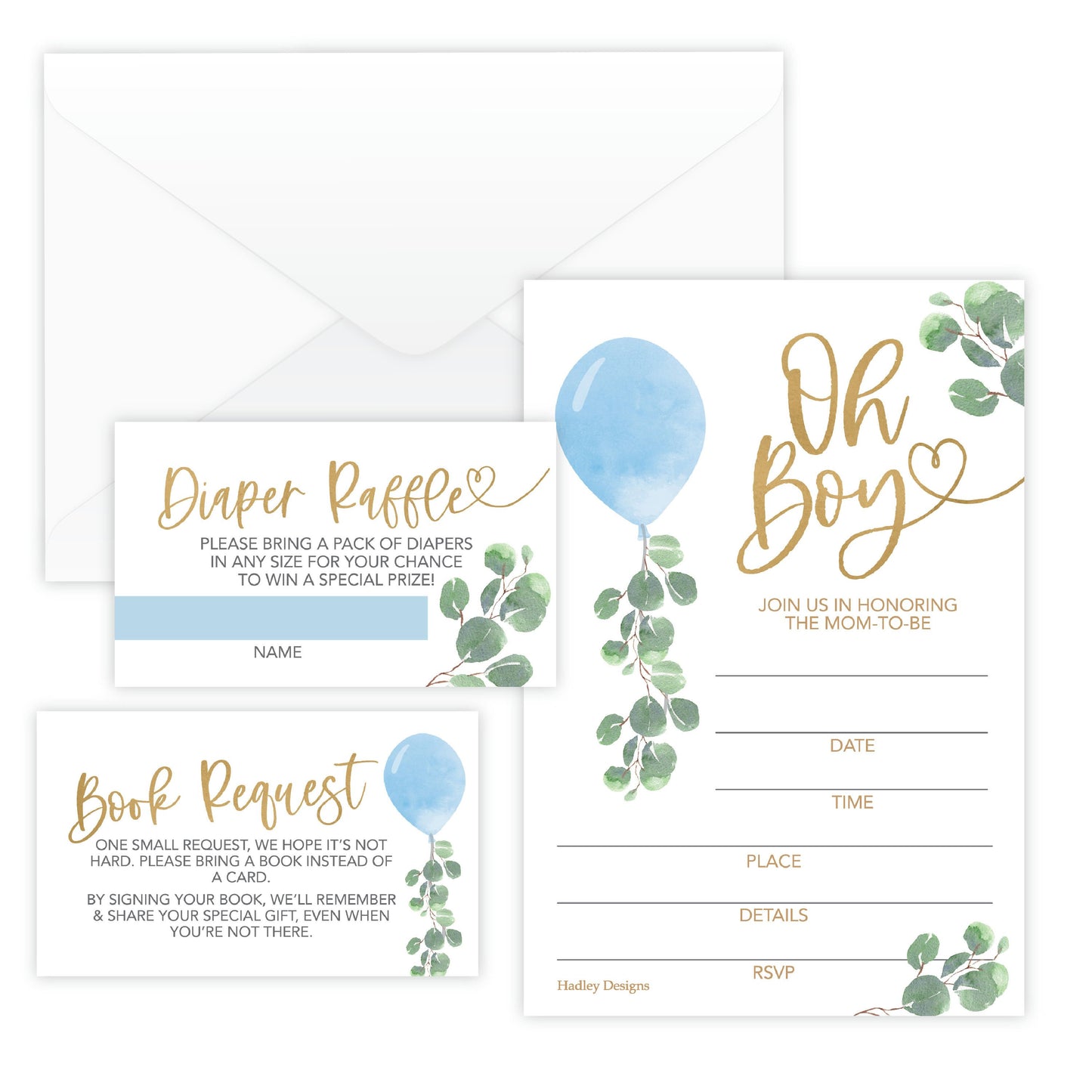 Invitation Bundles | Set of 15 | Baby Shower Supplies