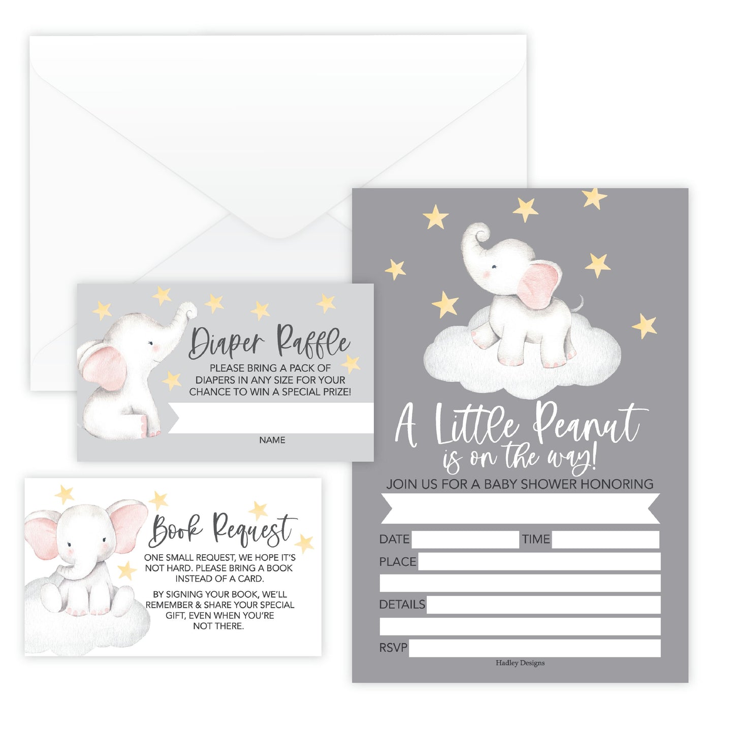 Invitation Bundles | Set of 15 | Baby Shower Supplies