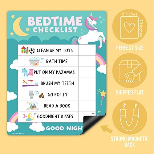 Unicorn Day & Night Routine Charts | Daily Schedule | Educational Charts