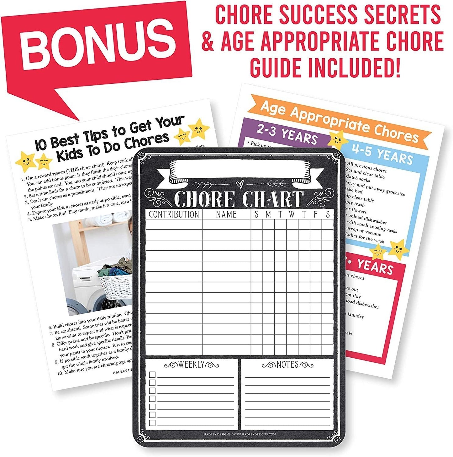 Family Chore Charts | Home Organization | Charts & Posters