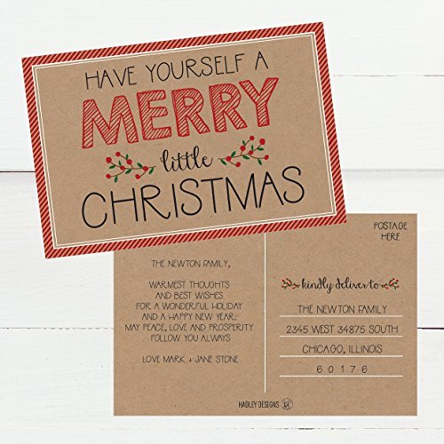 Christmas Holiday Postcards | Set of 50 | Greeting Cards
