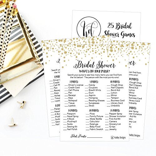 What's In Your Purse Bridal Bridal Shower Game | Set of 25 | Wedding Supplies