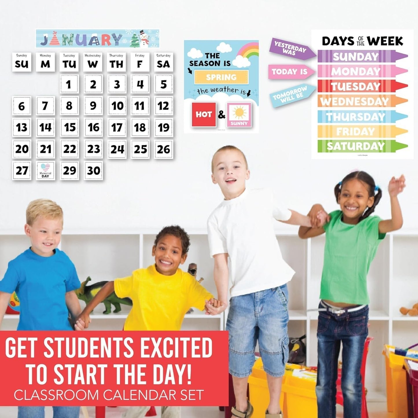 Typography Classroom Calendar | Bulletin Board | Classroom Supplies