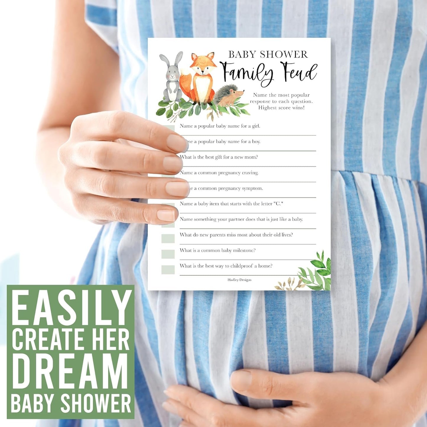 20 Woodland Baby Shower Games Gender Neutral - Hilarious Baby Shower Games For Girl, Funny Baby Shower Games Boy, The Price Is Right Baby Shower Game Cards, Baby Games For Baby Shower Family Feud Game