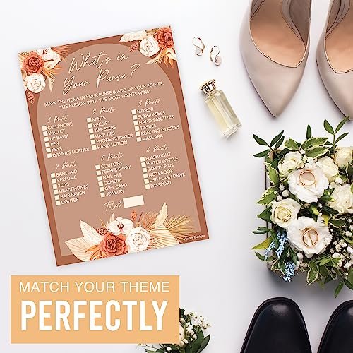 Would She Rather & What's in Your Purse Games | Set of 20 | Bridal Shower Games