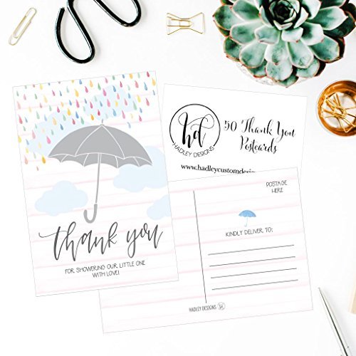 Baby Shower Thank You Postcards | Set of 50 | Greeting Cards