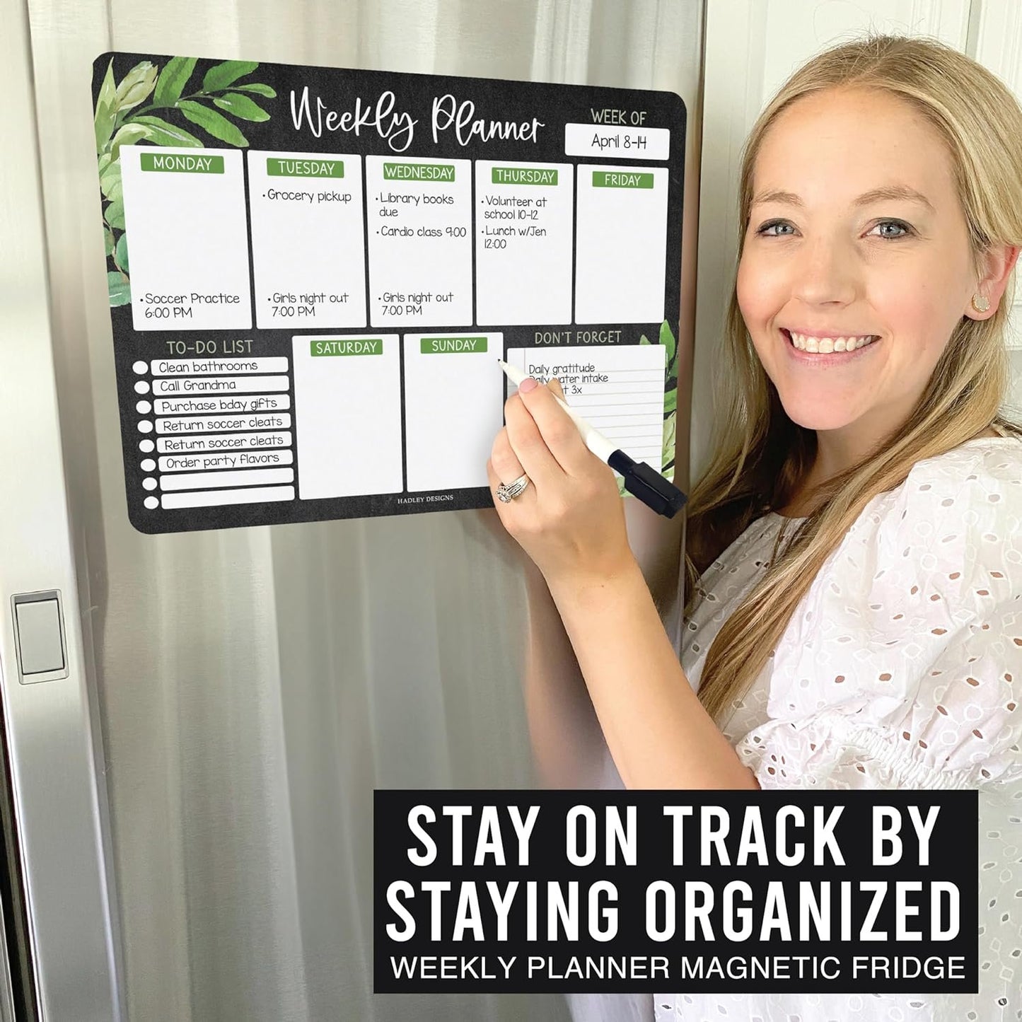 Farmhouse Fridge Weekly Calendar | Magnetic & Dry Erase | Calendars & Planners