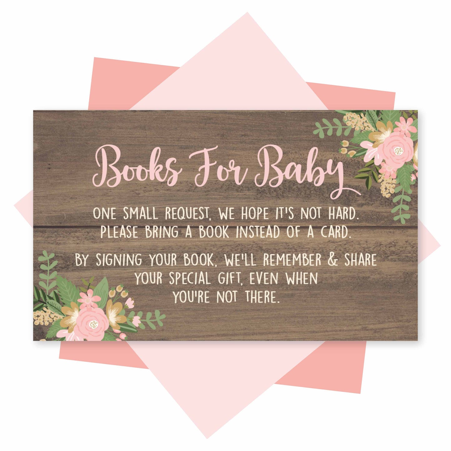 Book Request Cards | Set of 25 | Baby Shower Supplies
