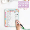 Retro Magnetic Meal Planner | Weekly | Calendar & Planners