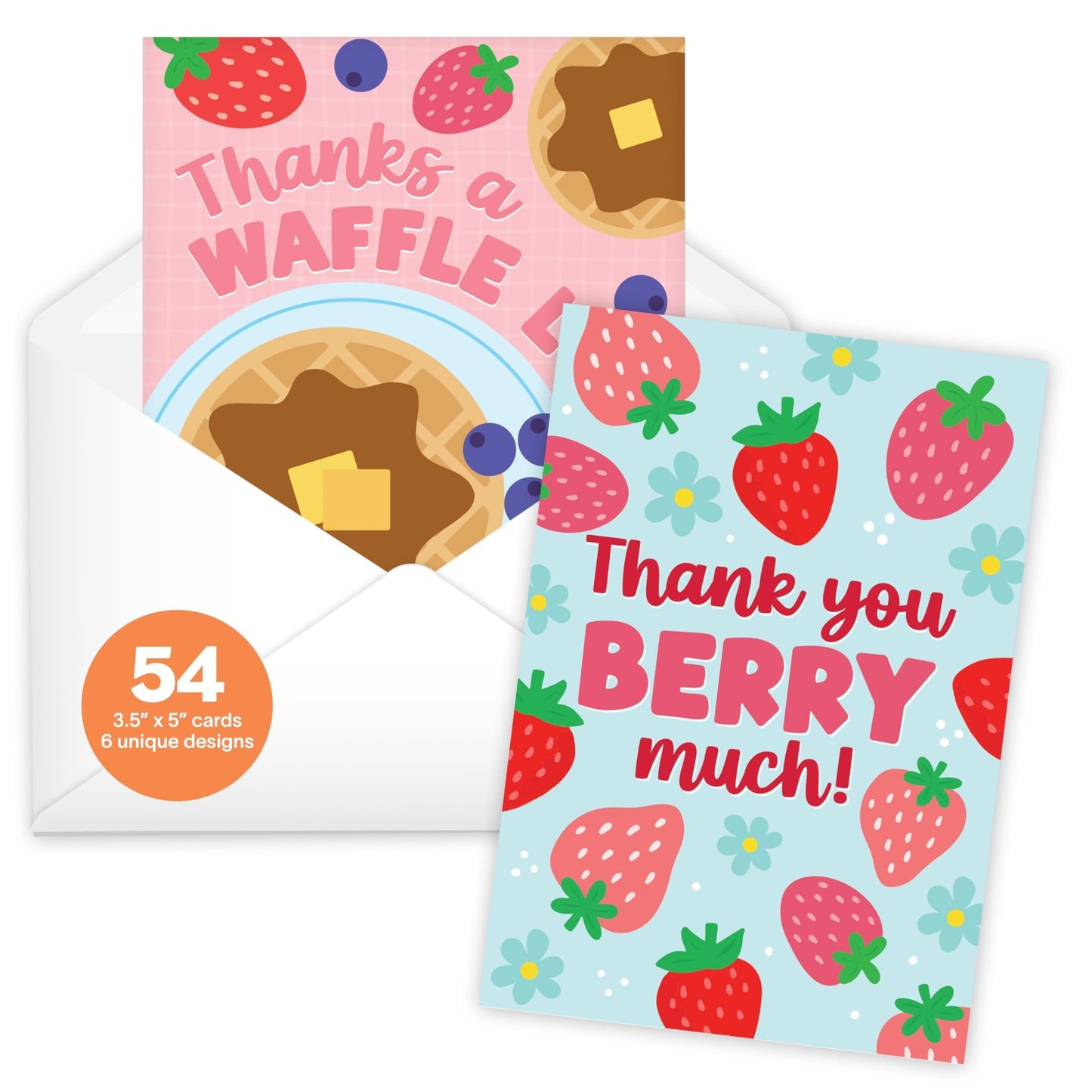 Thank You Cards | Set of 54 | Envelopes Included