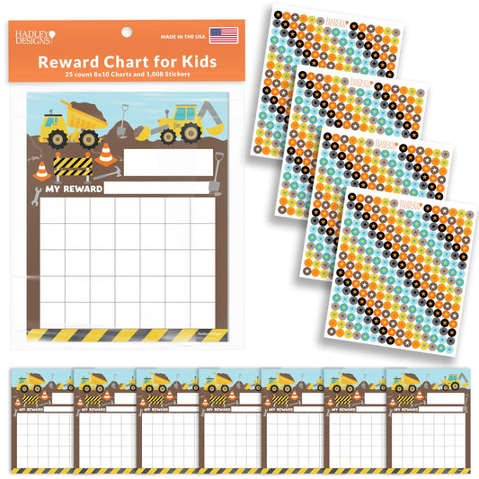 Construction Incentive Charts | Set of 25 | Home Essentials