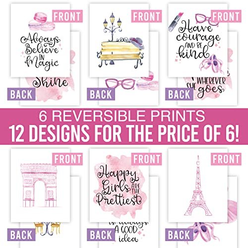 Paris Children's Wall Art | Set of 6 | Home Decor