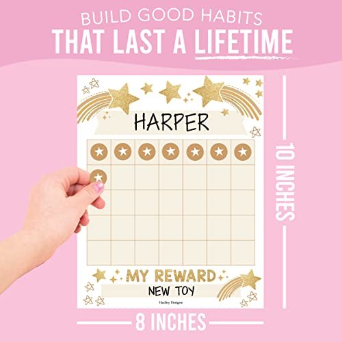 Gold Stars Incentive Charts | Set of 25 | Home Essentials