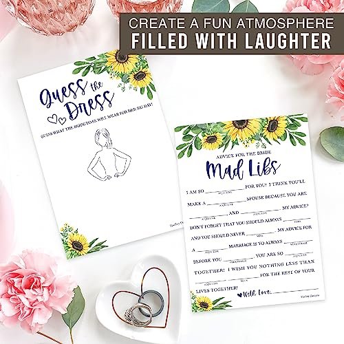 Guess The Dress & Mad Libs Games | Set of 20 | Bridal Shower Games