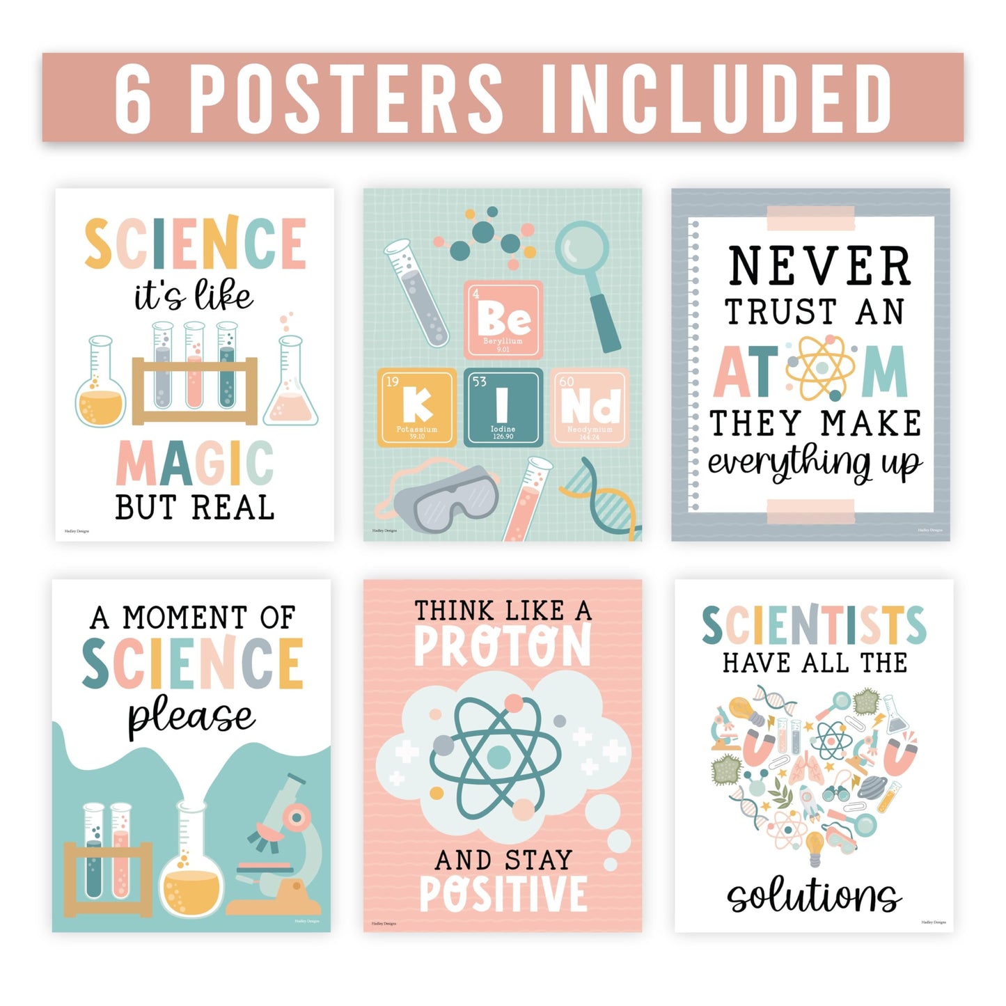 6 Boho Life Science Posters For Classroom Middle School - Middle School Science Classroom Decor, Science Classroom Must Haves, Science Decorations For Classroom, Science Decor, Biology Posters