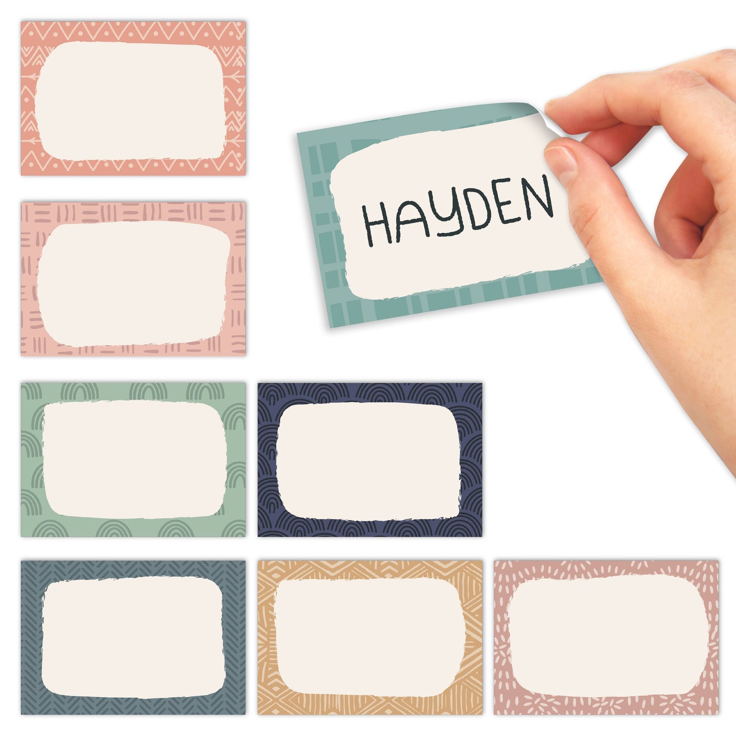 Name Tag Stickers | Set of 56 | Classroom Supplies